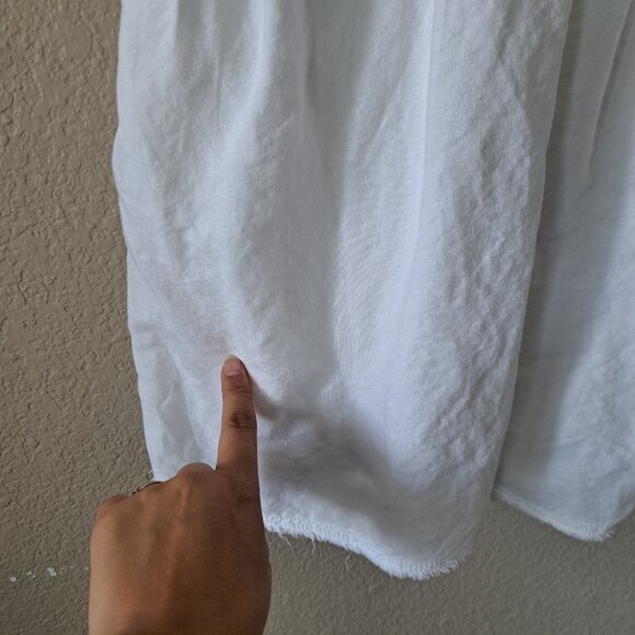 🩵Gap Modern Minimalist Coastal White Sleeveless Mini Dress w/Pockets Size 2 - Picture 9 of 12